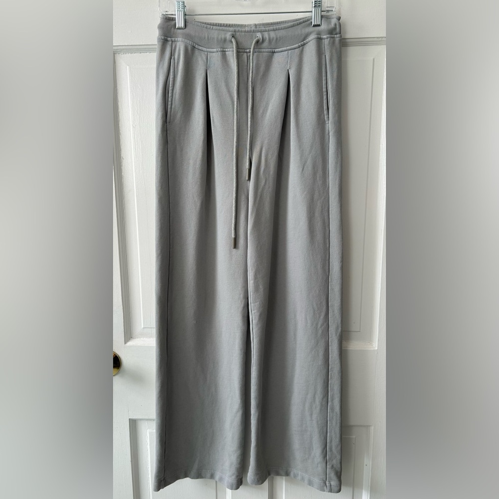 MODODOC Women’s Sweatpants Size S Grey Wide Leg Baggy Relaxed Fit Casual